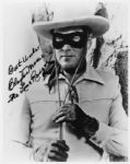 Clayton Moore 8 x 10 Signed Photo as The Lone Ranger -- Best Wishes / Clayton Moore / The Lone Ranger -- Fine Condition  