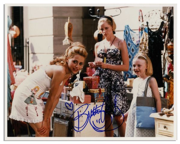 Brittany Murphy Signed 10'' x 8'' Glossy Photo as ''Molly Gunn'' in ''Uptown Girls'' -- Near Fine Condition -- With Wehrmann COA