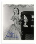 Olivia de Havilland Signed 8 x 10 Photo From Gone With the Wind -- Signed in Blue Ink -- Fine -- With Wehrmann COA