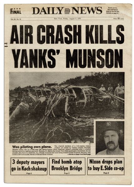 1979-Thurman Munson Death Announced During Mets Game 