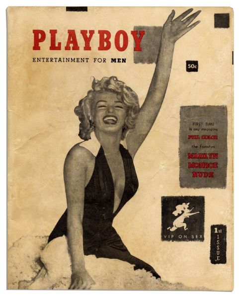 Premiere Issue of Playboy Famously Featuring Marilyn Monroe as Centerfold