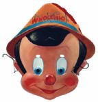 Walt Disney Signed 1939 Pinocchio Mask -- Scarce & Unique Disney Signed Item -- With PSA/DNA COA