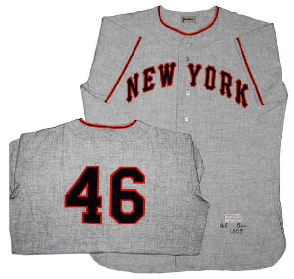 1955 New York Giants Jersey From Larry Jansen's Away Game Uniform