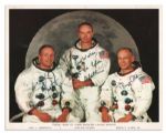 Apollo 11 Crew-Signed 10 x 8 NASA Photo -- Neil Armstrong, Michael Collins & Buzz Aldrin