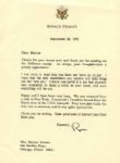 Ronald Reagan Typed Letter Signed -- ...I received a Freedom Award from the Naval crew of the U.S.S. Intrepid. They have just made the ship into a museum, and it was quite spectacular...