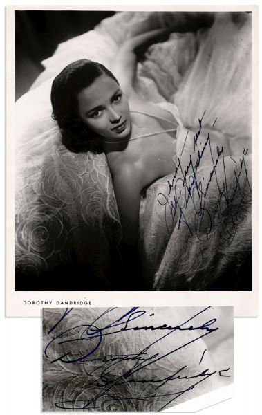 Dorothy Dandridge 8'' x 10'' Signed Photo