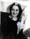 Large Olivia de Havilland Signed 11 x 14 Photo as Melanie in Gone With the Wind
