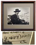 Walt Disney Signed Vintage Photo -- With PSA/DNA COA