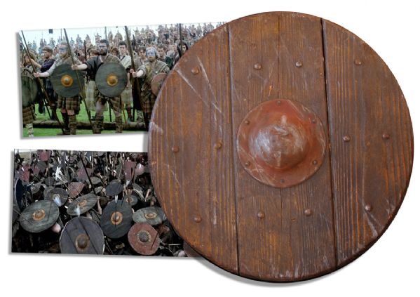 ''Braveheart'' Prop Shield Seen in Onscreen Battles in the 1995 Best Picture Epic