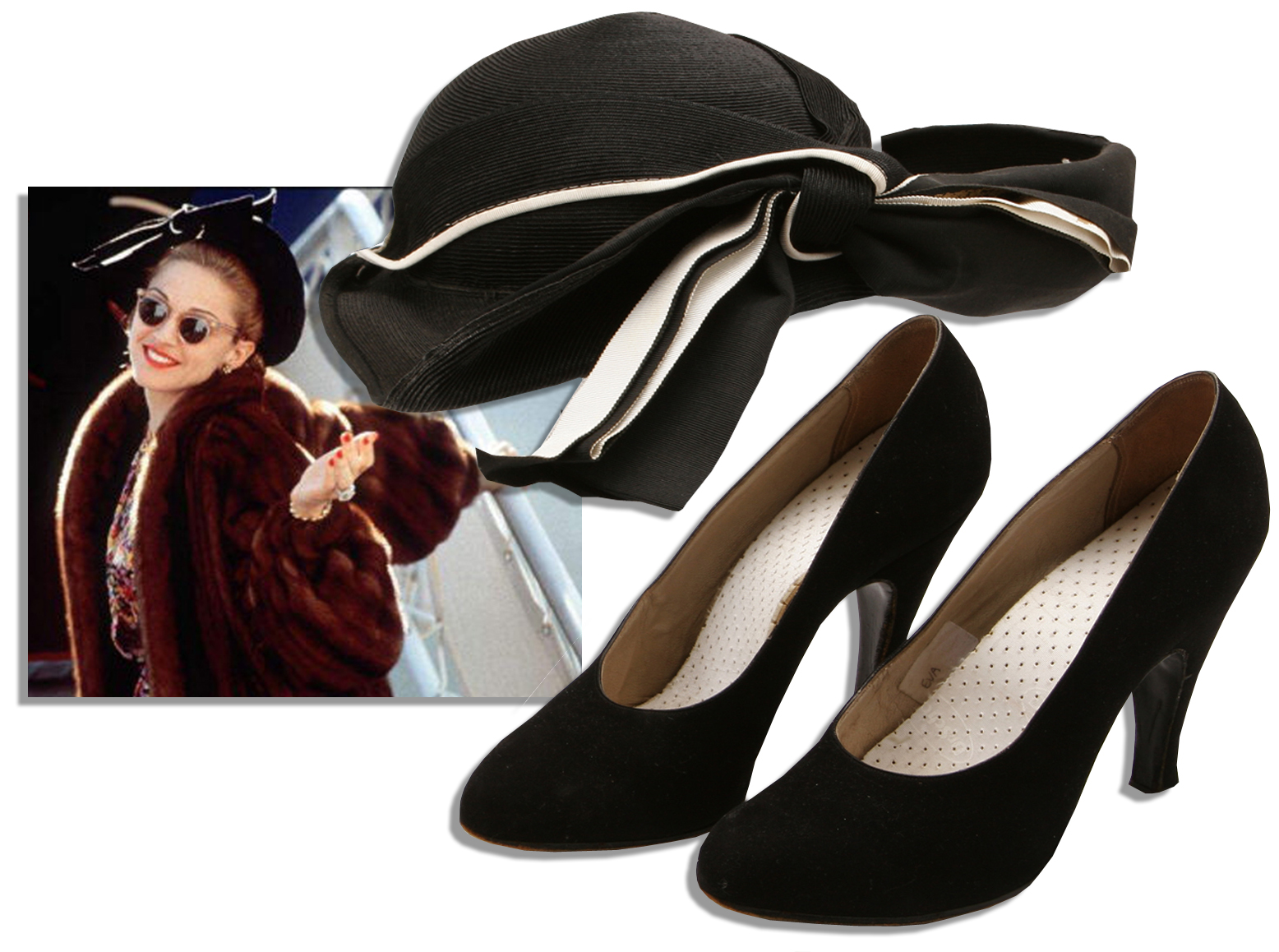 Madonna Memorabilia Shoes & Hat Worn by Madonna in ''Evita''