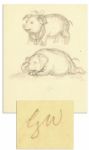 Garth Williams Original Hand-Drawing of Wilbur for Charlottes Web -- Illustration #11