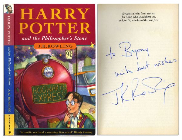 J.K. Rowling Signed First Edition, First Printing of ''Harry Potter and the Philosopher's Stone'' -- With PSA/DNA COA