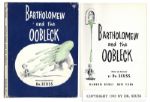 Dr. Seuss Bartholomew and the Oobleck First Edition, First Printing With First Printing Dustjacket