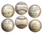 1955 Seattle Rainiers Team Signed Baseball -- Bill Brenner, Harvey Zernia, Howie Judson, Vic Lombardi, Larry Jansen, Vern Stephens, Carmen Mauro, Ewell Blackwell, Bob Balcena & More
