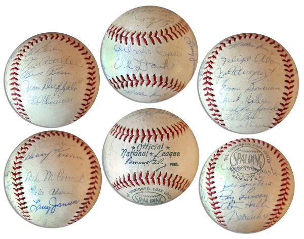1962 San Francisco Giants Team Signed Baseball -- With 25 Signatures Including Ed Bailey, Stu Miller, Larry Jansen & More -- From The Jansen Estate