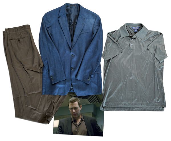 Actor Edward Burns Screen-Worn Suit From the 2008 Horror Flick ''One Missed Call''