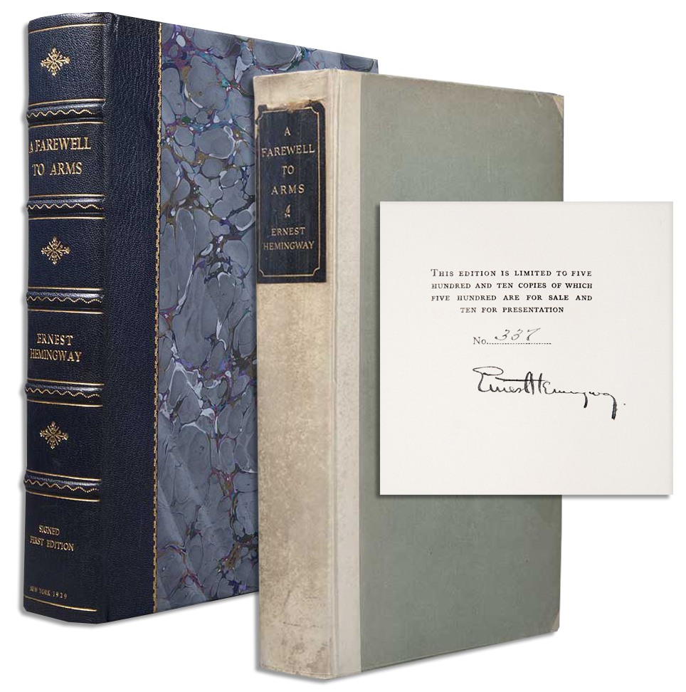 Ernest Hemingway First Edition Ernest Hemingway ''Farewell to Arms'' Limited Edition Signed