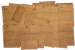Rene Gagnon Lot of 39 WWII-Dated Autograph Letters Signed -- He Writes of Going AWOL, ...I must admit Ive been giving a lot of thought to going over the hill... & Racial Injustice, ...they...