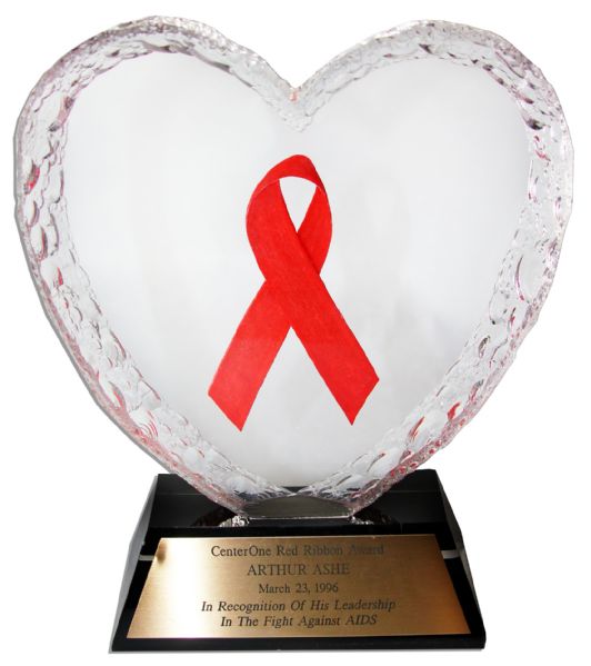 Arthur Ashe Red Ribbon Award Issued Posthumously for His AIDS Charity Work