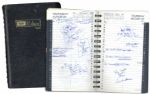 Arthur Ashes 1987 Day Planner -- Ashes Busy Year Includes Organizing a $1,000,000 Round Robin Between McEnroe, Lendl, Cash & Edberg!