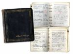 Arthur Ashes Personal Address Book -- With Handwritten Entries by Ashe of His Friends & Acquaintances -- Including Muhammad Ali, O.J. Simpson, John McEnroe, Walter Cronkite & Many More