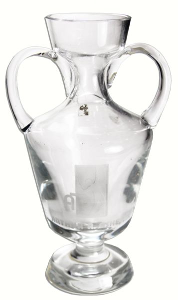 Arthur Ashe's Crystal Vase Award From The Association of Tennis Professionals -- The Organization He Helped Found in 1972