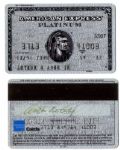 Arthur Ashes American Express Platinum Card