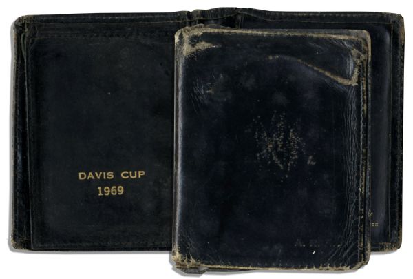 Arthur Ashe's Own 1969 Davis Cup Commemorative Leather Wallet