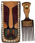 African Art Piece Personally Made For & Given to Arthur Ashe For His Anti-Apartheid Work -- Engraved "SIPHO", the Nickname for Ashe Meaning "Gift"