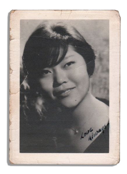 Arthur Ashe Personal Photo of an Early Girlfriend -- With a Note From Her Written on the Back