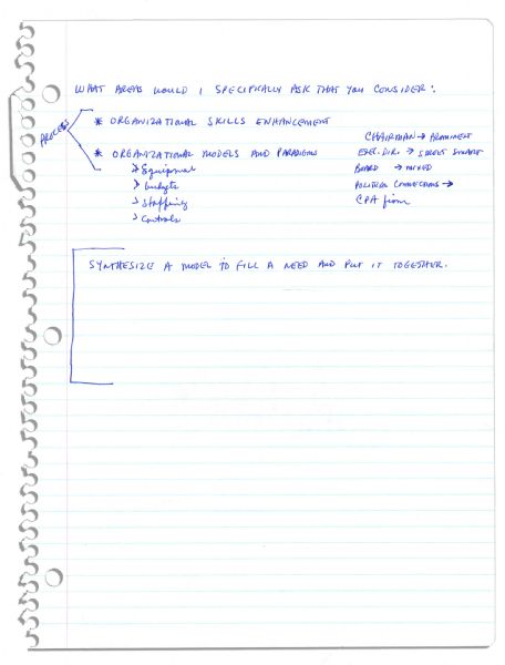Arthur Ashe Handwritten Draft of a Speech on Black Youth From the End of His Life -- With a Program From The Event -- ''...many are willing to 'write [young black men] off'...they are so wrong...''