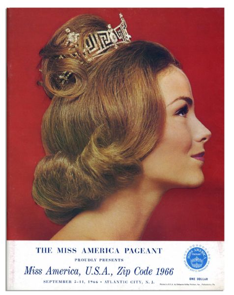 1966 Miss America Pageant Program -- 64 Pages, 8.5'' x 11'' -- Very Good Condition