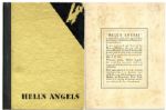 Hells Angels Press Book to Promote the Epic 1930 Film Directed by Howard Hughes and Starring Jean Harlow