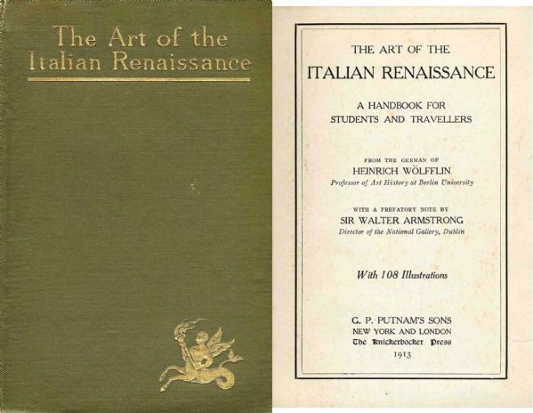 1913 Edition of ''The Art of the Italian Renaissance''