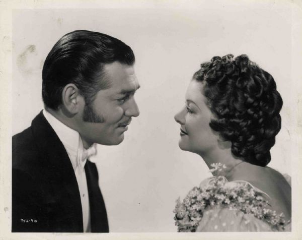 Clarence Sinclair Bull Original Photograph of Clark Gable & Myrna Loy From 1937 Film ''Parnell'' -- Very Good