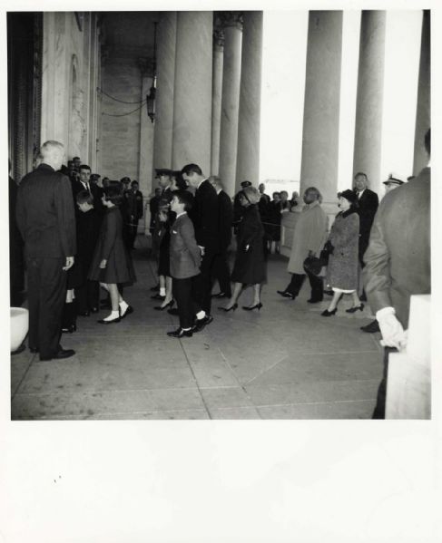 Unpublished Photo of John F. Kennedy's Funeral -- 8'' x 10'' -- Evelyn Lincoln Collection -- Near Fine