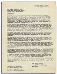 Jack Haley 1939 Contract Signed -- With Hal Roach Studios to Borrow Oliver Hardy -- 8.5 x 11 -- Near Fine