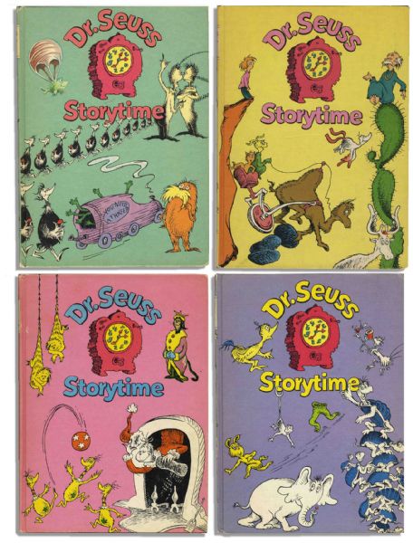 Rare Collection of Four ''Dr. Seuss Storytime'' First Edition, First Printing Books