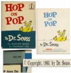 Dr. Seuss First Edition, First Printing of His Beloved Childrens Book Hop on Pop