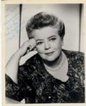 Frances Bavier Signed 8 x 10 Glossy Photo as Aunt Bee -- Very Good Condition 
