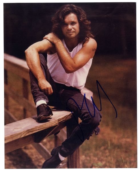 Glossy, 8'' x 10'' Signed Photo of American Rocker John Mellencamp -- Very Good Condition -- With Wehrmann COA