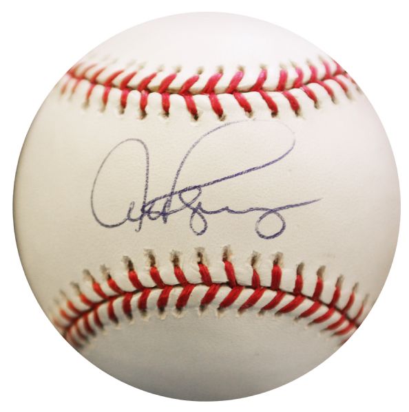 Single-Signed Baseball by Yankee Great Alex Rodriguez -- Steiner COA -- Near Fine