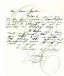 Joan Crawford Autograph Letter Signed -- ...Thank you so much for your beautiful Valentine...