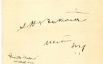 Signature of Grants Shadow Captain Samuel H. Beckwith -- ...He carried with fidelity the secrets of the nation...