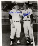 Mickey Mantle & Stan Musial Signed 8 x 10 Glossy Photo -- Near Fine -- With JSA COA