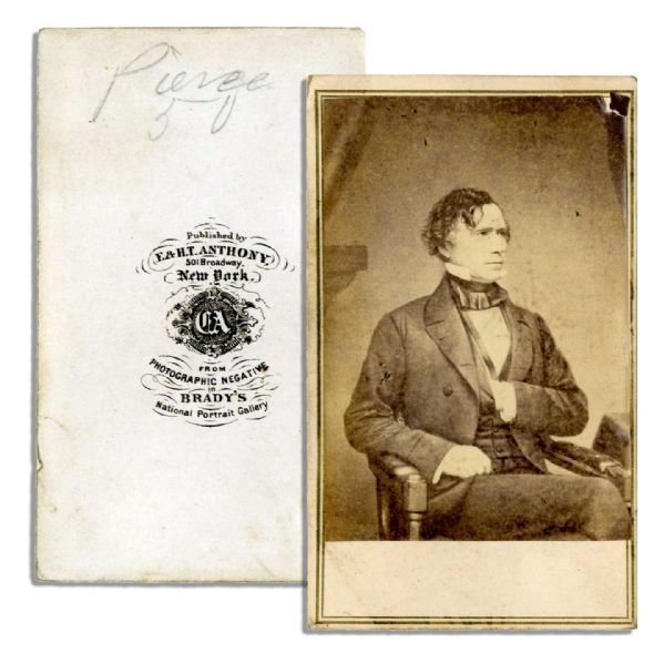 Franklin Pierce CDV -- Anthony Photo from Original Brady Negative