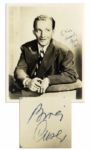 Bing Crosby 8 x 10 Signed Matte Photo -- To Nina / Sincerely / Bing Crosby -- Near Fine