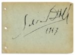 Surrealist Artist Salvador Dali Autograph -- Rare