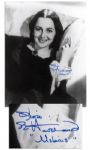 Olivia de Havilland as Melanie Signed 11 x 14 Glossy Photo -- Olivia de Havilland Melanie -- Fine
