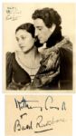 Basil Rathbone and Katharine Cornell 8 x 10 Signed Photo as Romeo and Juliet